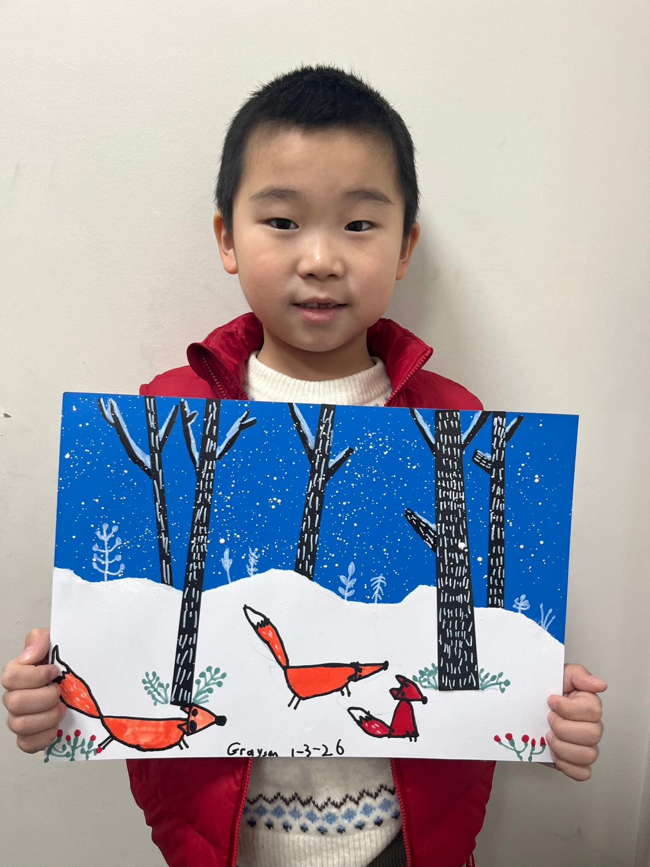 Student artwork at Hyde Learning Center