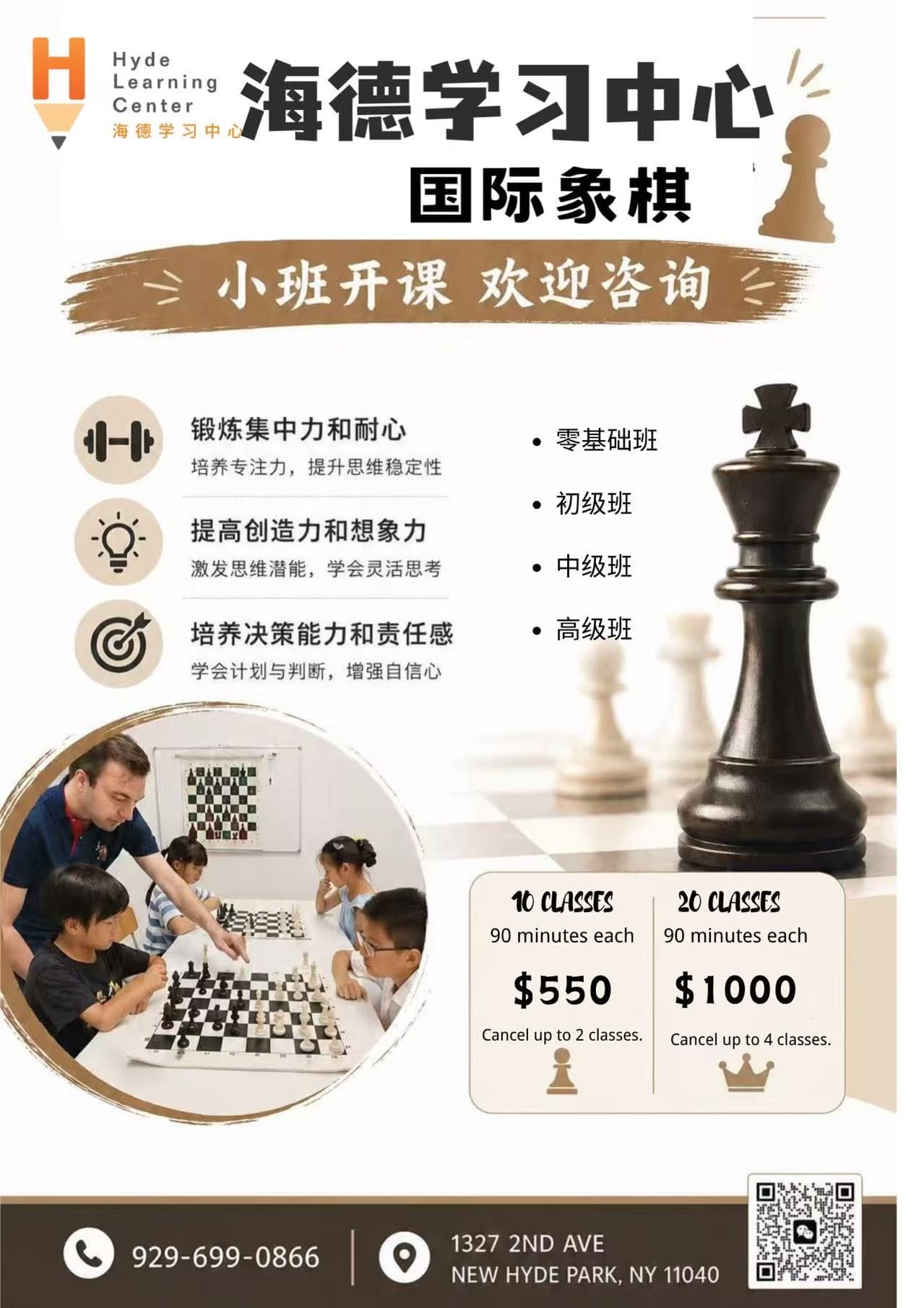 Chess class flyer